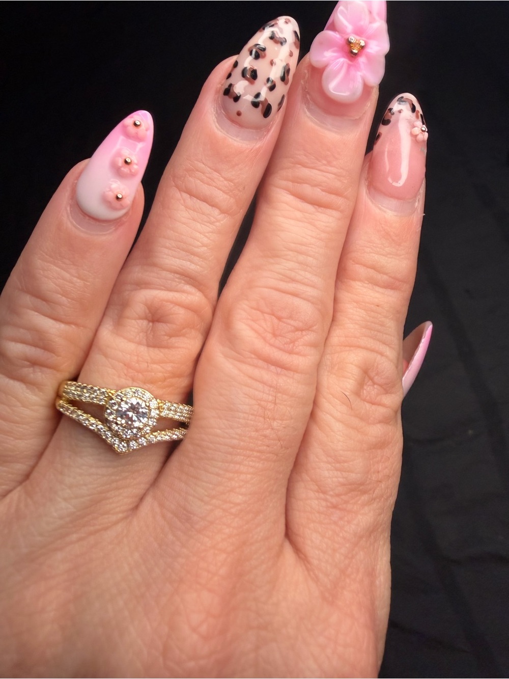 Gold Filled Halo AAA CZ Engagement Style Ring Size 9